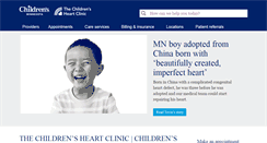 Desktop Screenshot of childrensheartclinic.org