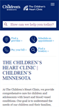 Mobile Screenshot of childrensheartclinic.org